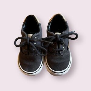 VANS Skate Shoes Charcoal Grey Sneakers Toddler Size 4